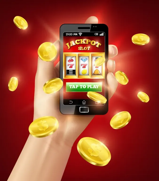 Jackpot slot game on a mobile device