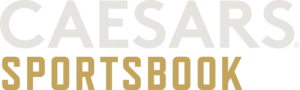 Caesars Sportsbook - Logo with gold and white text.