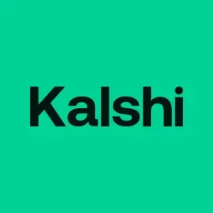 Kalshi - Logo with green background.