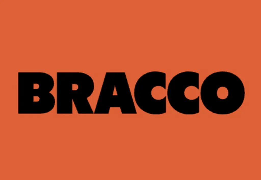 Bracco - Logo with bold black letters.